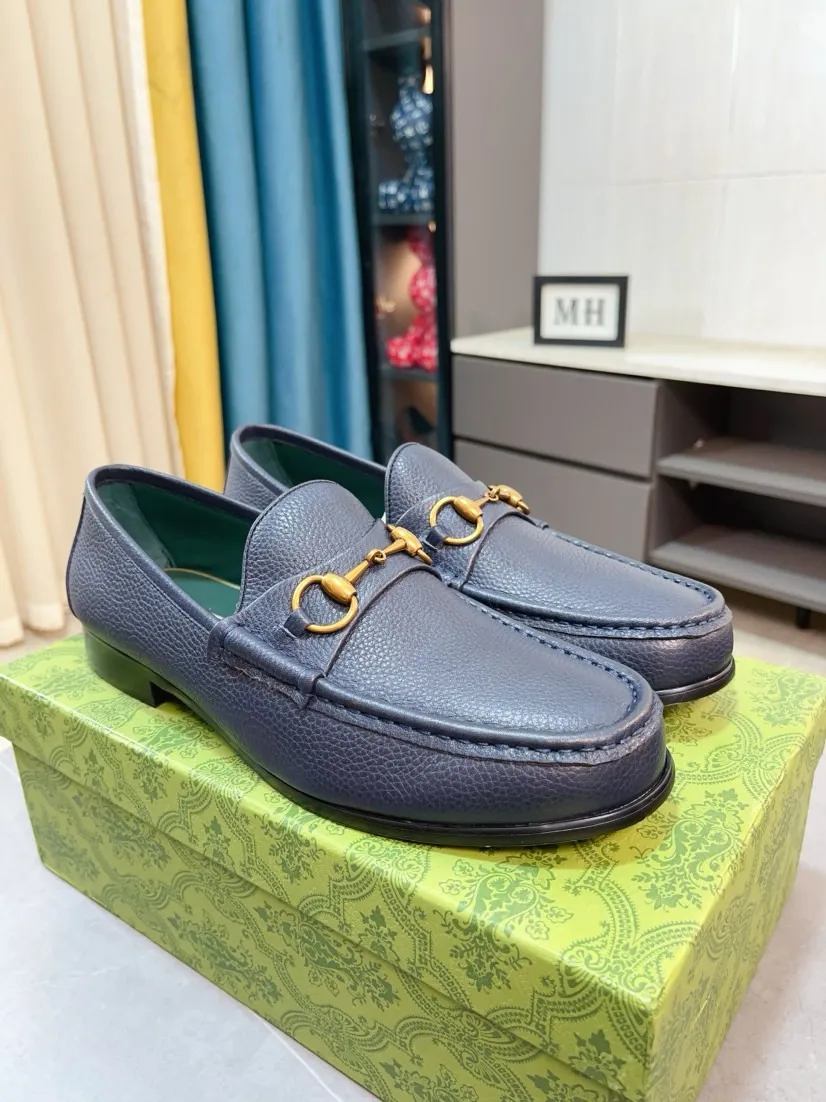 Men's Men's Shoes💰560🌹🌹[GUCCI] Gucci leather shoes are the most popular classic. Synchronized with the official website, the upper is made of Italian first-layer cowhide ➕cowhide lining, with unique brand and unique craftsmanship. Highlighting the hot style of the new year. Stop hesitating, stop wandering, get it now. Number: 38--44